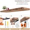 Sorbus 3 Pack Long Floating Shelves for Wall, Large Floating Shelves for Bedroom, Kitchen, Living Room, Bathroom Shelves, Farmhouse Home Decor - 35 x 9 Inch Wall Mounted Floating Shelves for Wall